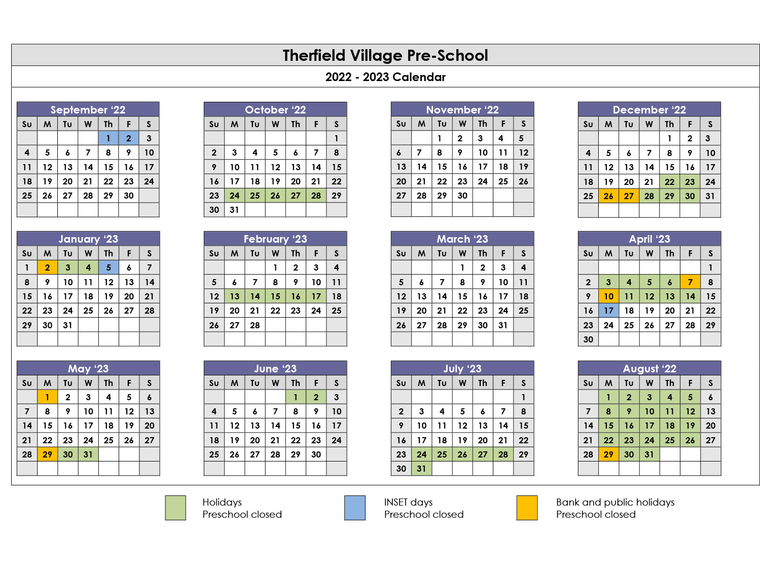 Term Times - Therfield Village Pre-School